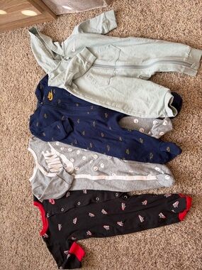 Nike Baby Footed Rompers Bundle